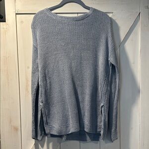 Polo Ralph Lauren Light Blue 100% Linen Knit Sweater Small Petite